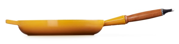 Le Creuset Bratpfanne mit Holzgriff Signature Gusseisen Nectar Gelb 28 cm