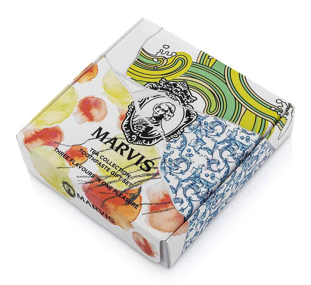 Marvis Tea Collection Zahnpasta 3er-Set in Geschenkbox Zahncreme 3x25ml