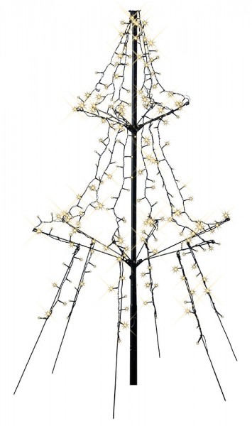 LED Lichterbaum Außen LED Weihnachtsbaum Warmweiß Schnellmontage Timer Dimmbar