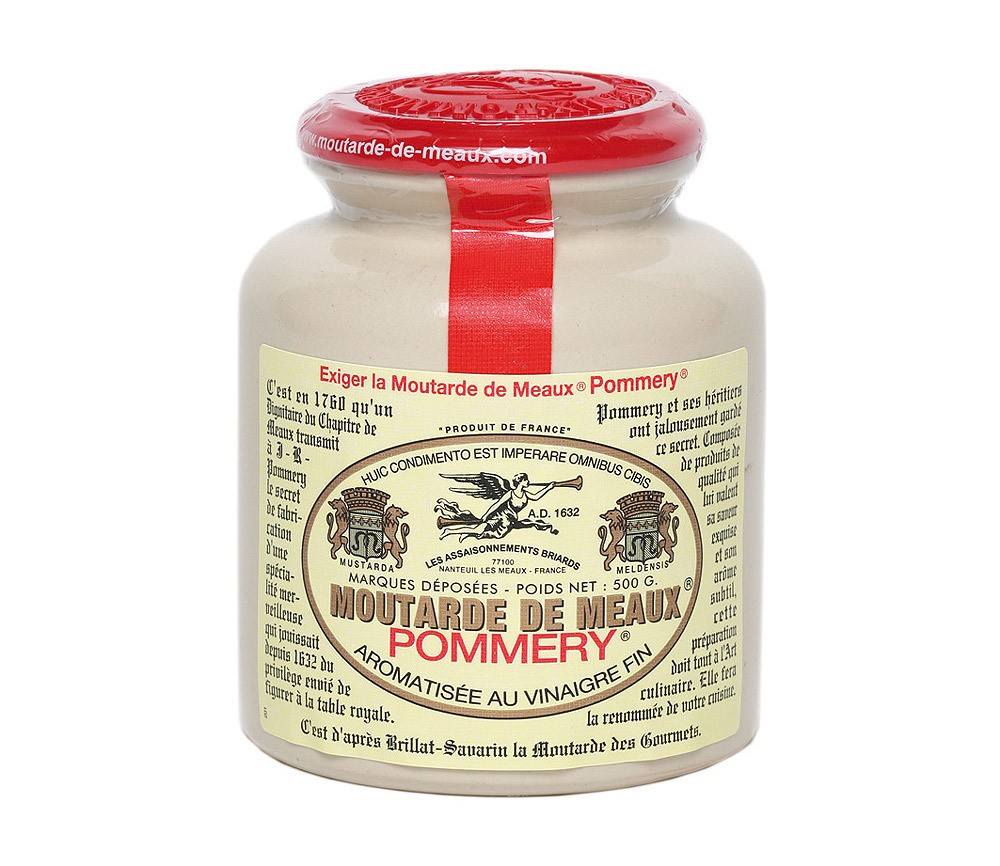 Moutarde de Meaux Pommery Klassischer Senf im Steintopf 500g