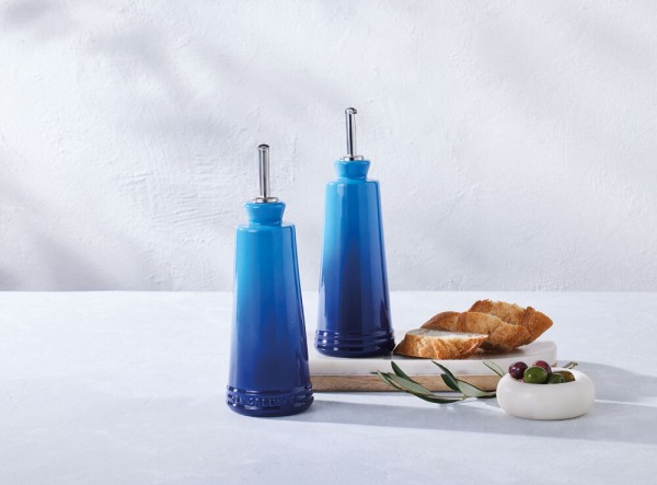 Le Creuset Essig und Öl Set Steinzeug Azure Blau