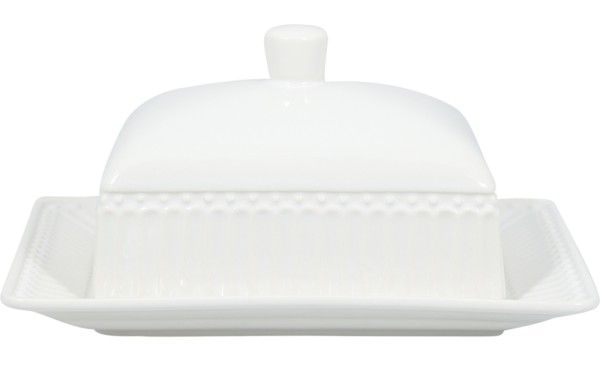 Greengate Butterdose Alice White Porzellan 9cm Weiß