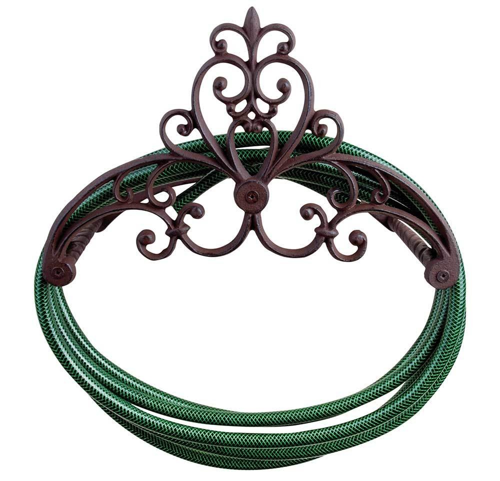 Gartenschlauchhalter Gusseisen Landhaus Antik-Stil Wandschlauchhalter
