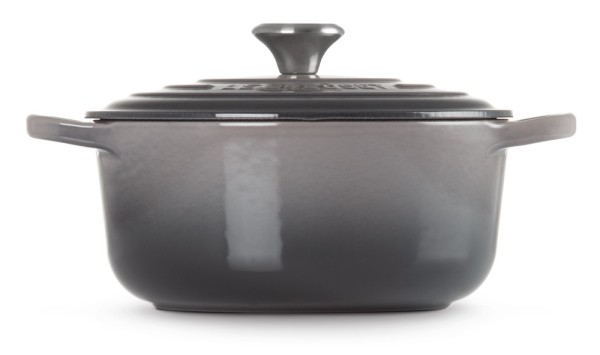 Le Creuset Bräter Signature Rund Gusseisen Flint Grau