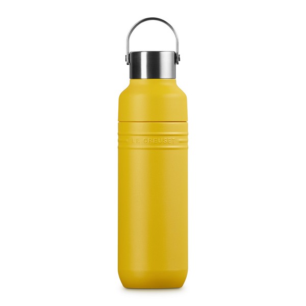 Le Creuset Trinkflasche On The Go Edelstahl Isolierflasche Nectar Gelb