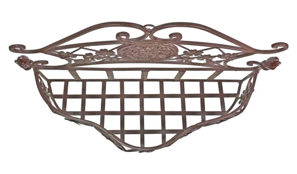 Wandtopfhalter Blumentopfhalter Wandhalter Eisen Braun Vintage-Stil