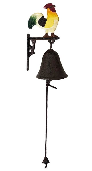 Türglocke Hahn Glocke Landhausstil Gusseisen Rustikal Antik-Stil