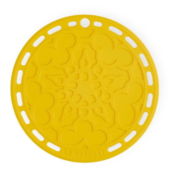 Le Creuset Silikon Untersetzer Tradition Rund Nectar Gelb 20cm