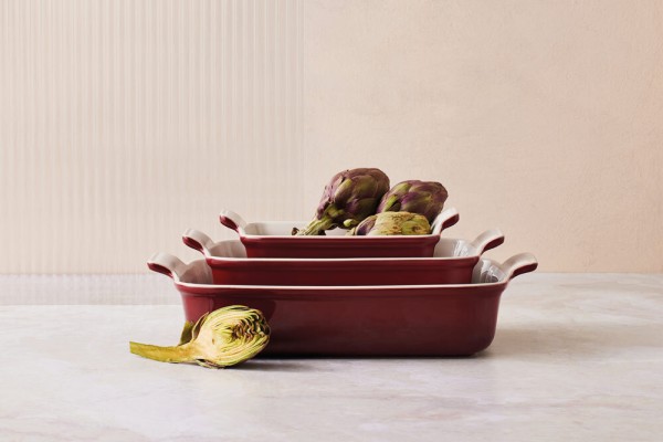 Le Creuset Auflaufform Tradition Steinzeug Garnet (Rhone) Bordeaux-Rot