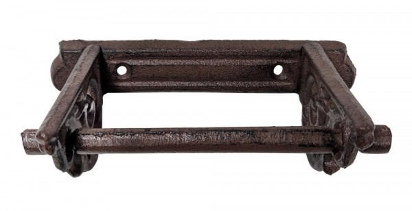 Toilettenpapierhalter WC-Rollenhalter Jugendstil Gusseisen Antik-Stil Braun