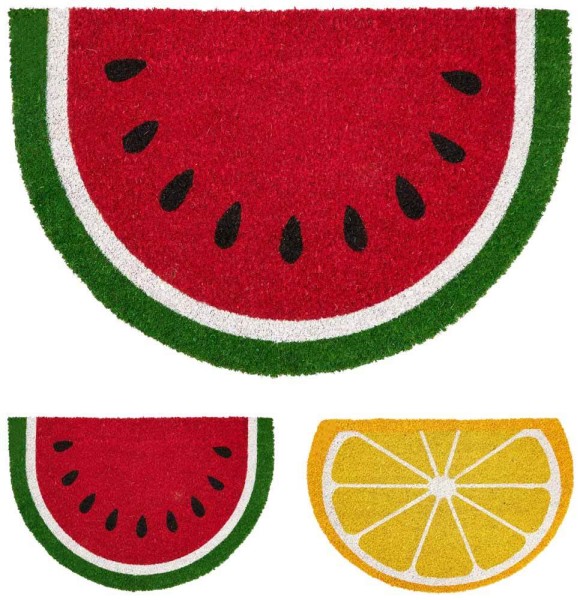 Fußmatte Kokos Fussmatte Fußabtreter Eingang Halbrund 60 x 40 cm