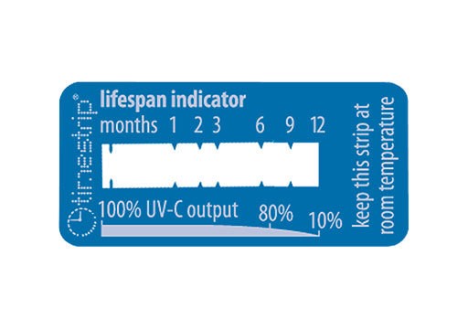 Lebensdauer Test Indikator für UV-C-Lampen timestrip Tester