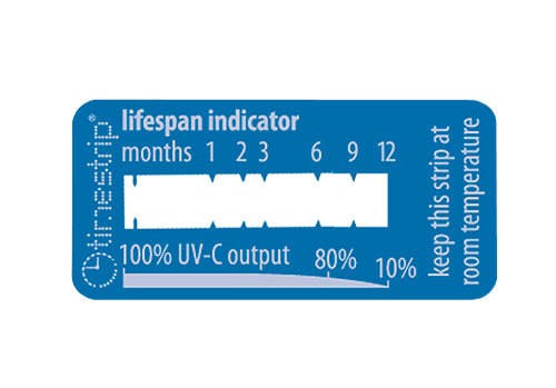 Lebensdauer Test Indikator für UV-C-Lampen timestrip Tester Lebensdauer Test Indikator für UV-C-Lampen timestrip Tester