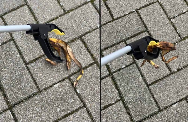 Greifzange für Müll Greifer zum Aufheben Müllzange 76 cm Greifhilfe mit Magnet