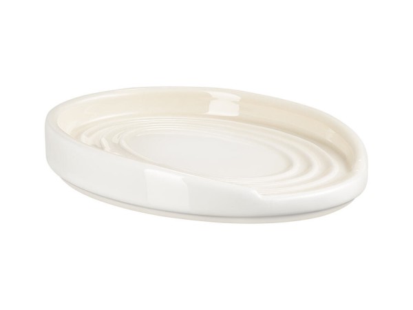 Le Creuset Kochlöffelablage Oval Kochlöffelhalter Steinzeug Meringue
