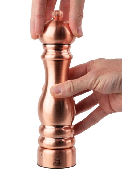 Peugeot Paris Chef Kupfer Pfeffermühle Edelstahl verkupfert U-Select 22cm