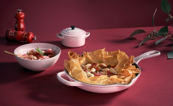 Le Creuset Brat- und Servierpfanne Gusseisen Shell Pink 23cm