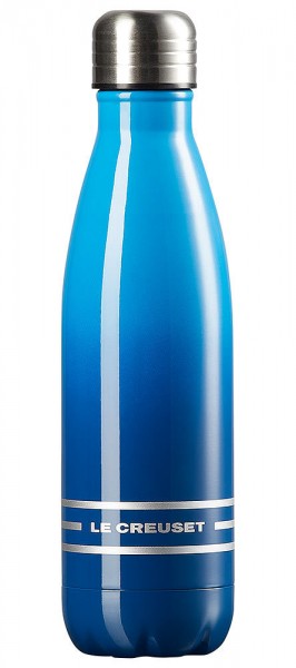 Le Creuset Trinkflasche Edelstahl Isolierflasche Marseille Blau 500ml