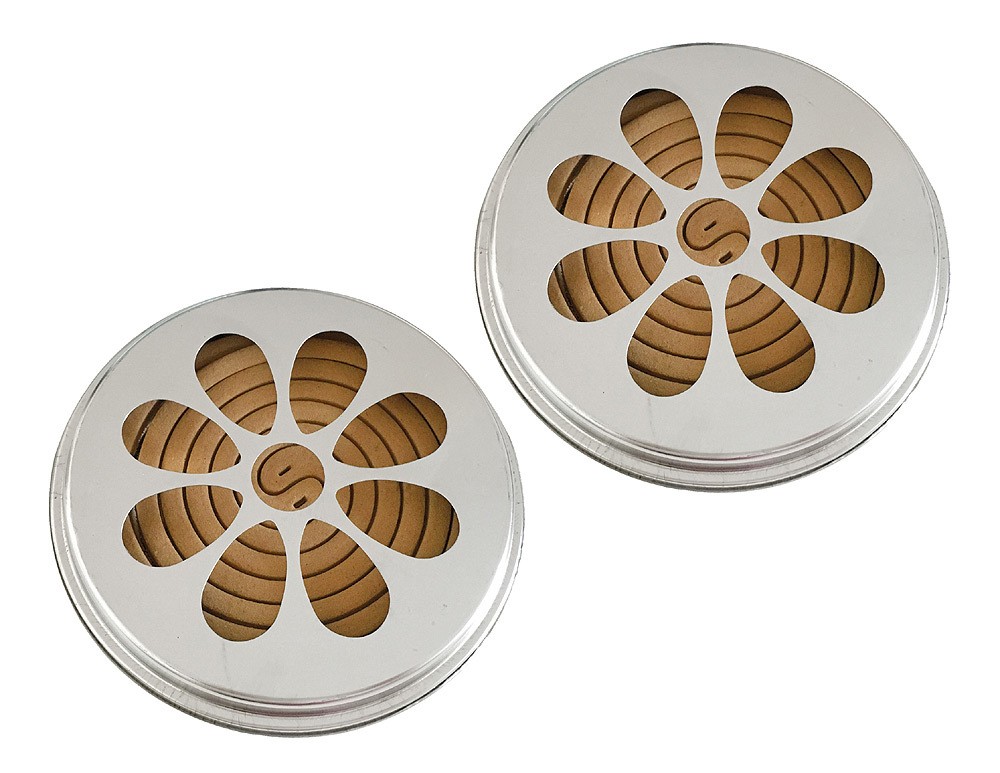 2 x 10 Citronella Rauchspiralen mit Halter Citronella-Duft