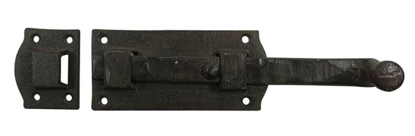 Türriegel Schlossriegel Vintage Schieberiegel Gusseisen Braun Schiebeschloß 22cm