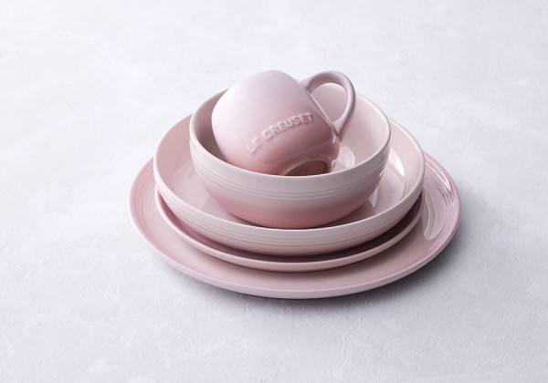 Le Creuset Suppenteller Coupe Steinzeug Shell Pink 22cm