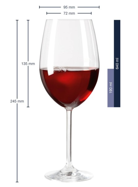 Leonardo Bordeauxglas Daily Rotweinglas 640ml