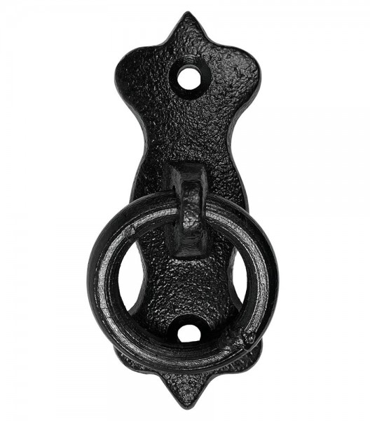 Anbindering Mauerring Befestigungsring Gusseisen Schwarz Wandring Antik-Stil