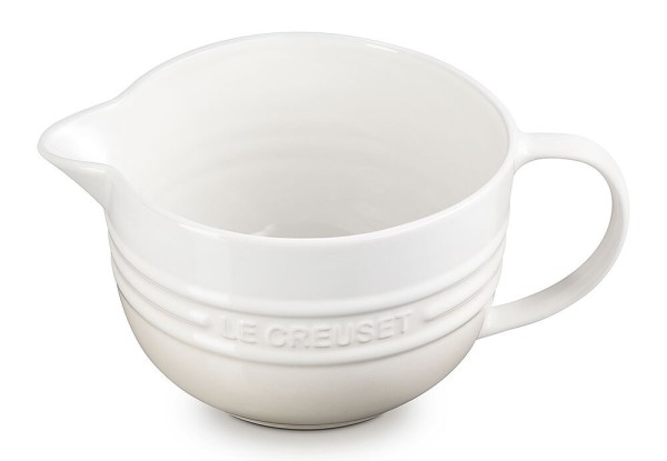 Le Creuset Rührschüssel mit Henkel Steinzeug Meringue