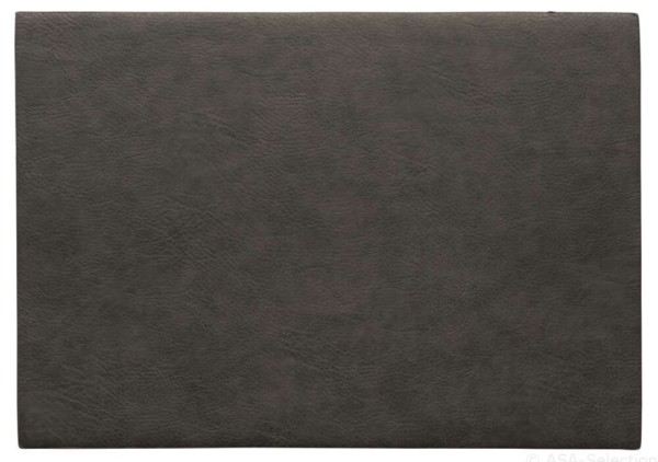ASA Selection Tischset Mushroom Vintage matt Leder-Optik Platzset Grau
