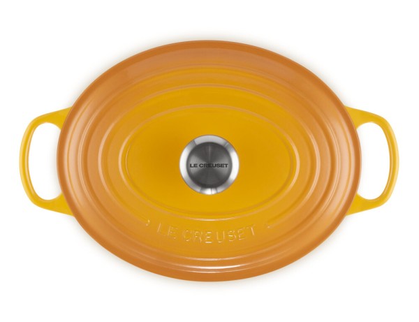 Le Creuset Bräter Signature Oval Gusseisen Nectar Gelb