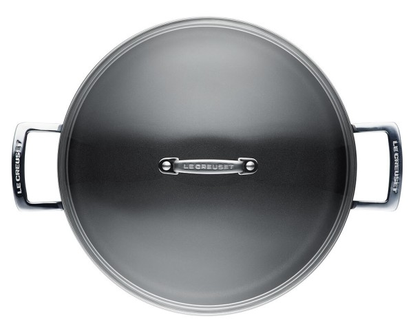 Le Creuset Aluminium Schmorpfanne Antihaft mit Glasdeckel