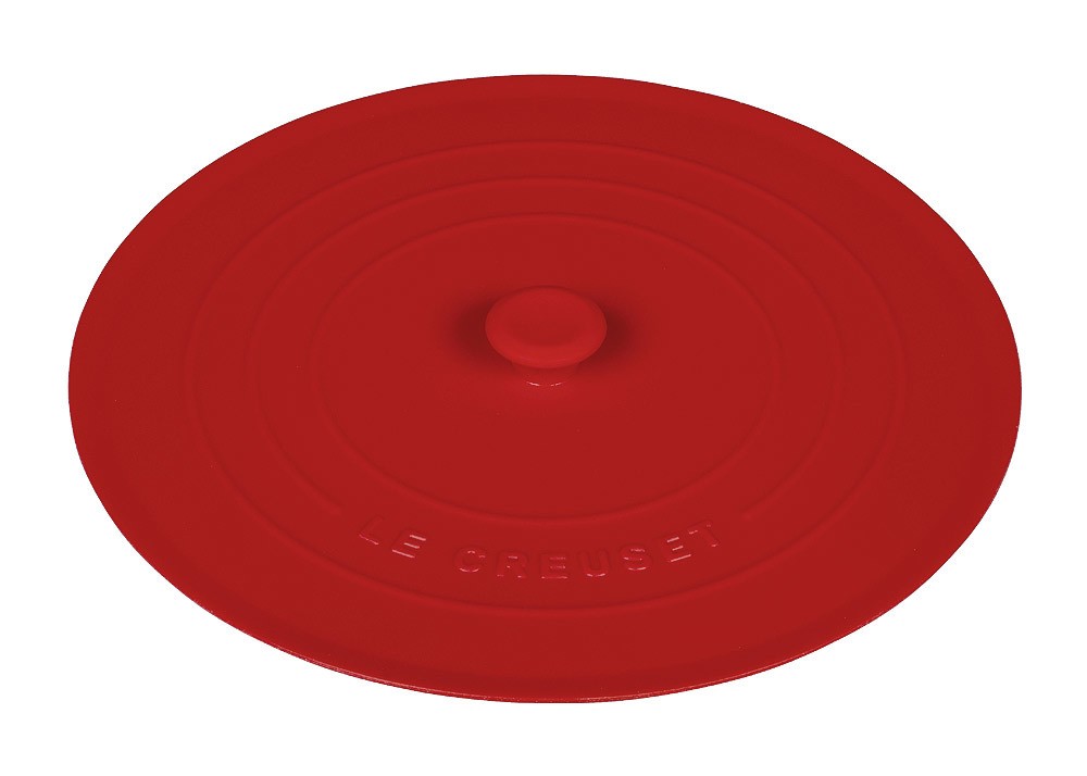 Le Creuset Silikondeckel Rund Kirschrot 20,5cm Le Creuset Silikondeckel Rund Kirschrot 20,5cm