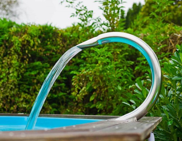 Ubbink Mamba Shower Pool Wasserfall Schwalldusche Edelstahl