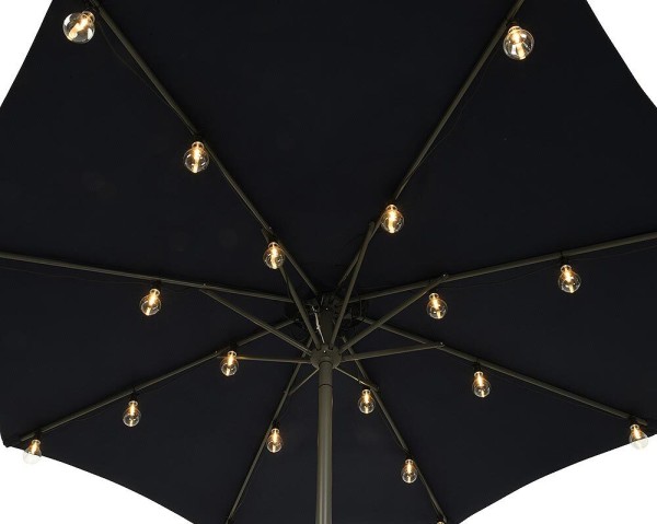 Lichterkette für Sonnenschirm Beleuchtung LED Glühbirnen Vintage-Stil Warmweiß