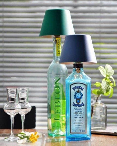 Sompex Flaschenleuchte TOP 2.0 Blau LED RGBW mit Akku