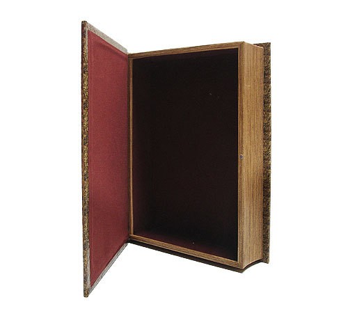 Hohles Buch mit Geheimfach Buchversteck Atlas Antik-Stil