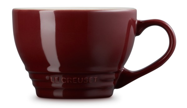Le Creuset Cappuccino Tasse Steinzeug Garnet (Rhone) Bordeaux-Rot 400ml