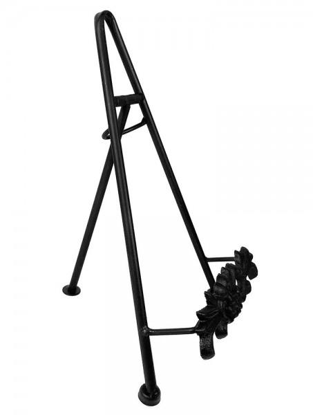 Buchstütze Nostalgie Buchständer Eisen Schwarz Antik-Stil Kochbuchhalter Vintage