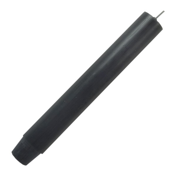 Dicke Stabkerze Durchgefärbt Graphit Anthrazit 20cm x 2,5cm Tropffrei Premium