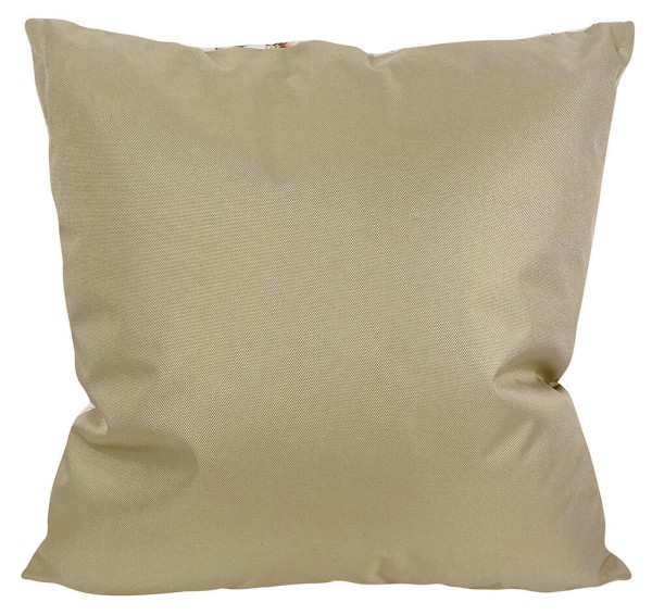 Outdoor Kissen Blumen Vintage Gartenkissen Wasserabweisend Weiß Beige 45x45cm
