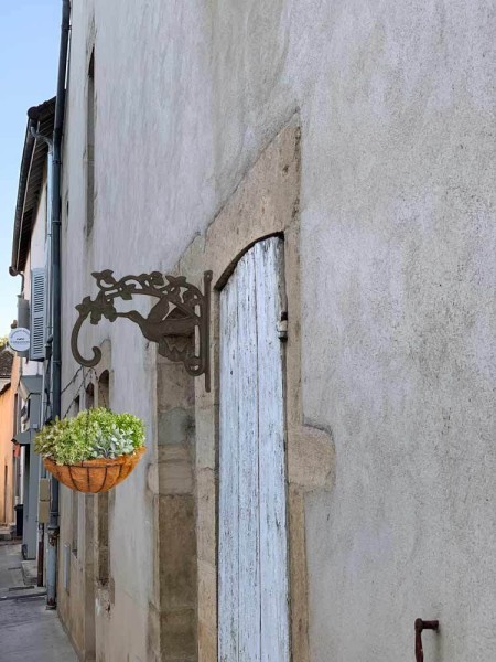 Wandhaken für Blumentopf Vogel Halter Blumenampel Gusseisen Antik-Braun