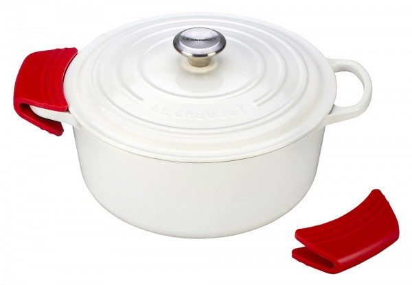 Le Creuset Silikon Griffschutz 2er-Set Kirschrot