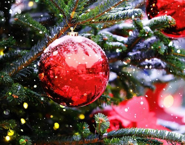 Große Christbaumkugel Rot Glänzend Weihnachtsbaumkugel 20cm