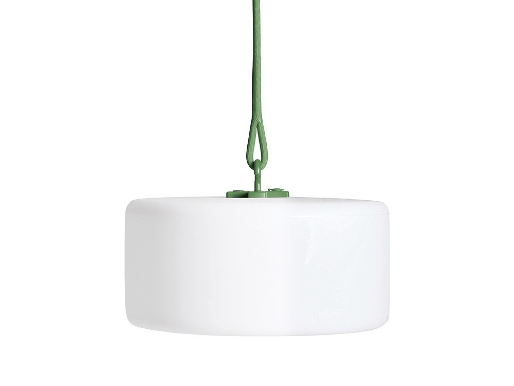 Fatboy Thierry Le Swinger Industrial Green LED Outdoor Lampe Weiß Grün Ø 40,5 cm