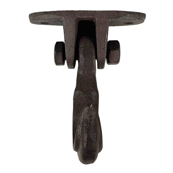 Deckenhaken schwingend Rustikal Wandhaken Gusseisen braun Antik-Stil Vintage