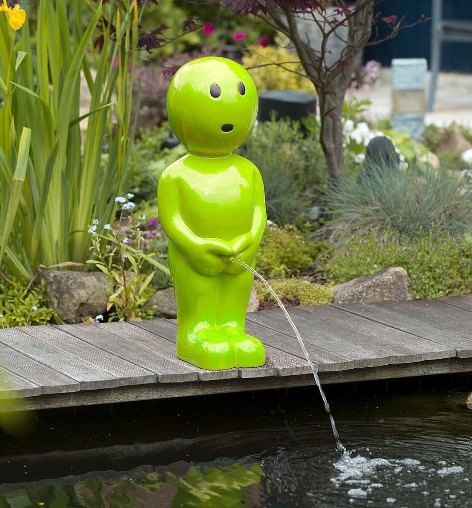 Ubbink BOY IV Wasserspeier Teichfigur Grün 67cm