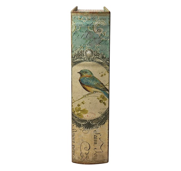 Hohles Buch mit Geheimfach Vogel Buchversteck Nostalgie
