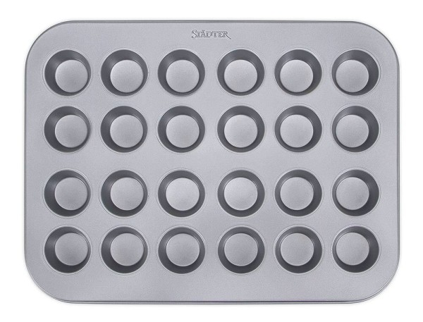 Städter Mini Muffinform Cupcake 24er Backform Antihaftbeschichtet 35x27cm
