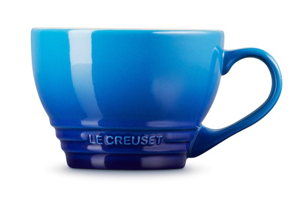 Le Creuset Cappuccino Tasse Steinzeug Azure Blau 400ml