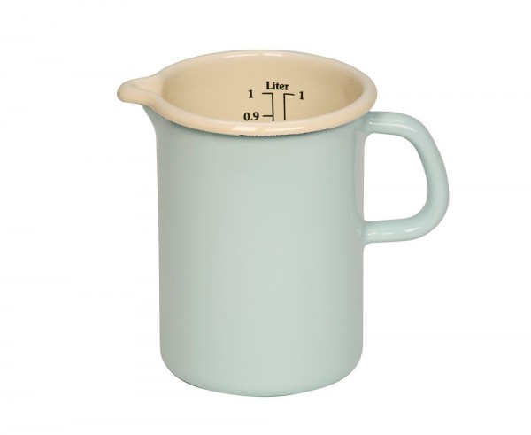 Riess Küchenmaß Emaille Messbecher Pastell Türkis 10cm